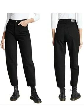 GOLDSIGN Curved Jeans in Black